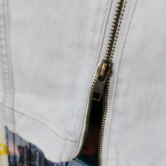Pilcro and the Letterpress Zipper Denim Pencil Skirt - Picture 4 of 4